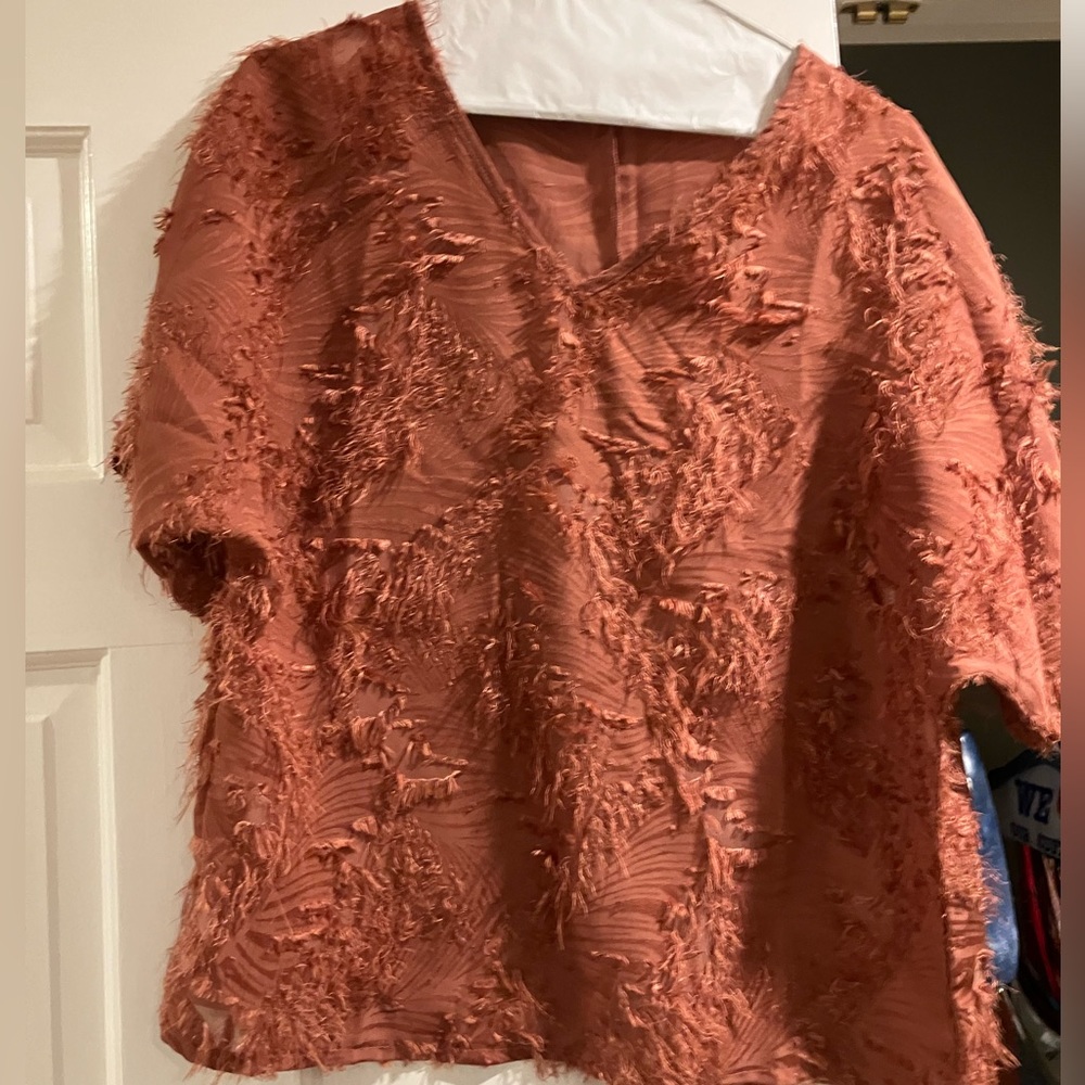 SHEIN coral top